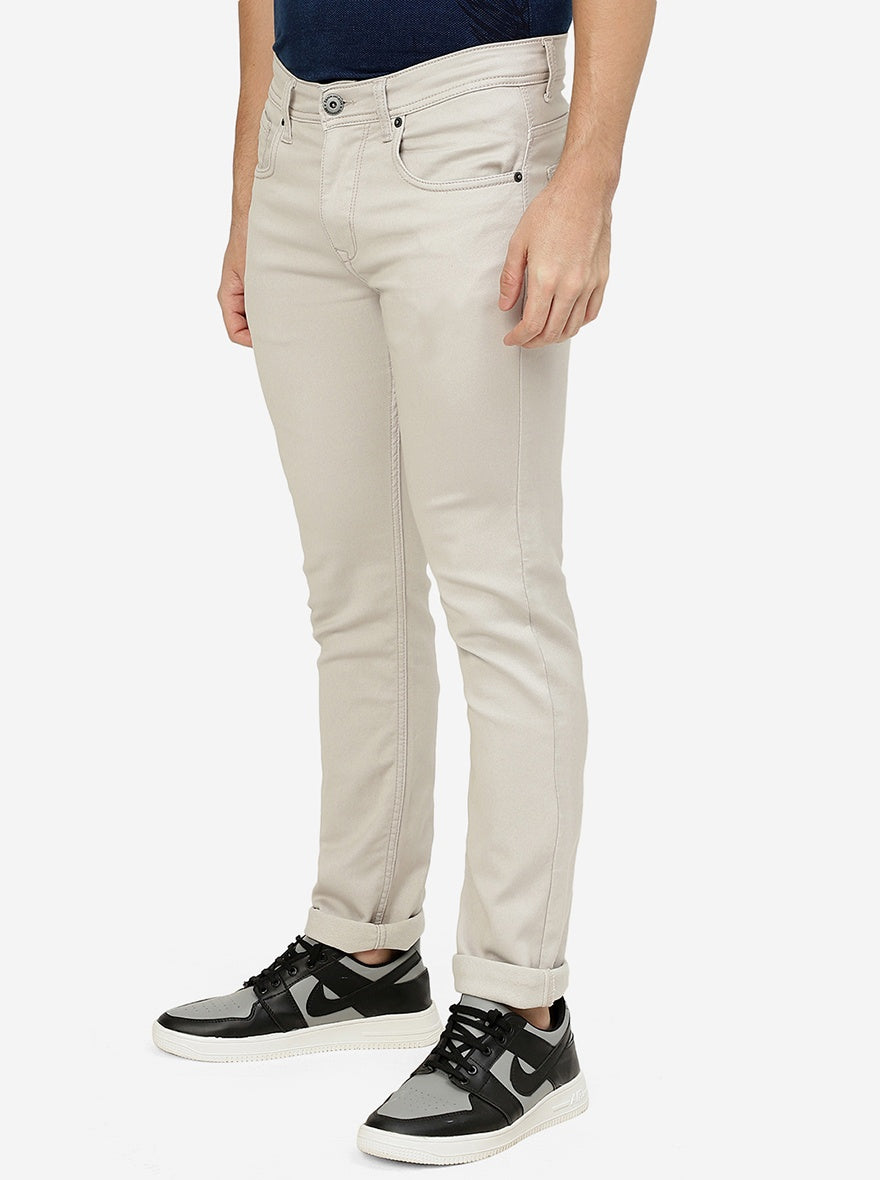 Grey Washed Narrow Fit Jeans | Greenfibre