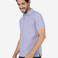 Purple Solid Slim Fit Polo T-Shirt | Greenfibre