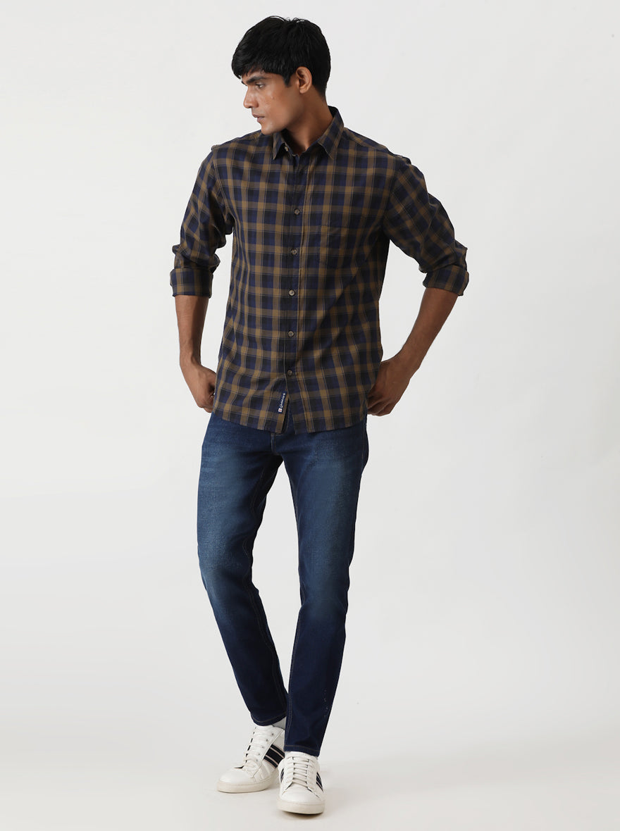 Indigo Blue Washed Urban Fit Jeans | Greenfibre