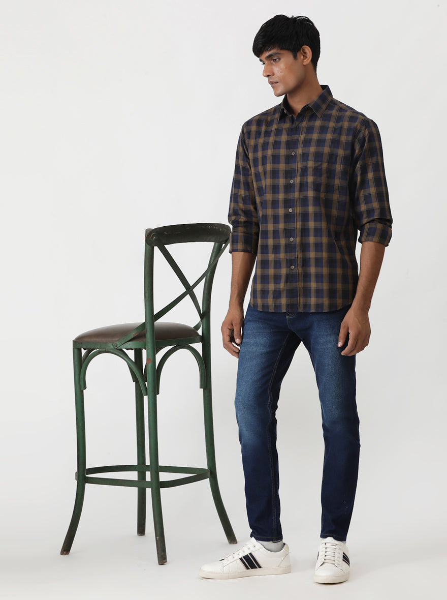 Indigo Blue Washed Urban Fit Jeans | Greenfibre