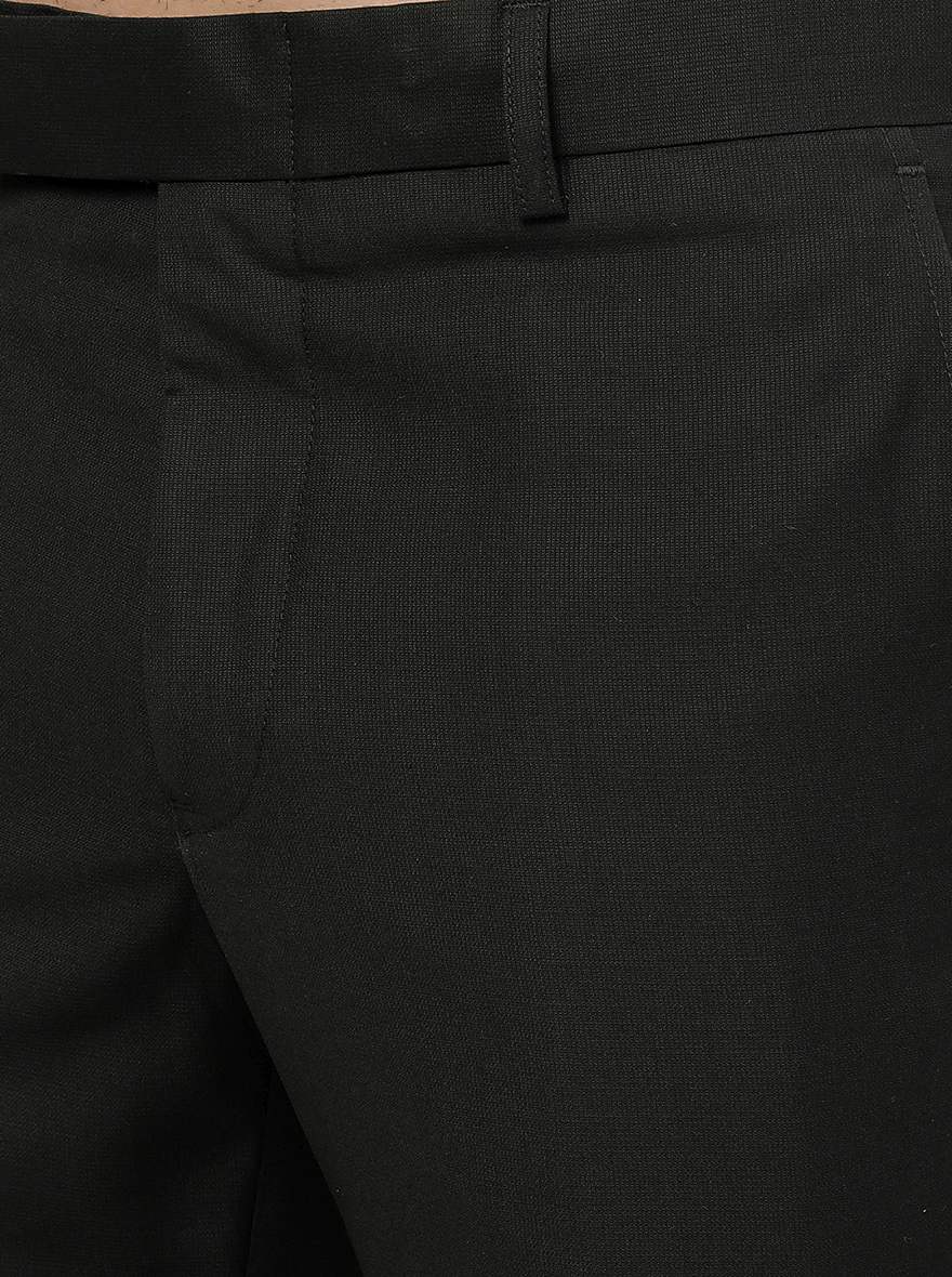 Green Solid Slim Fit Formal Trouser | Greenfibre