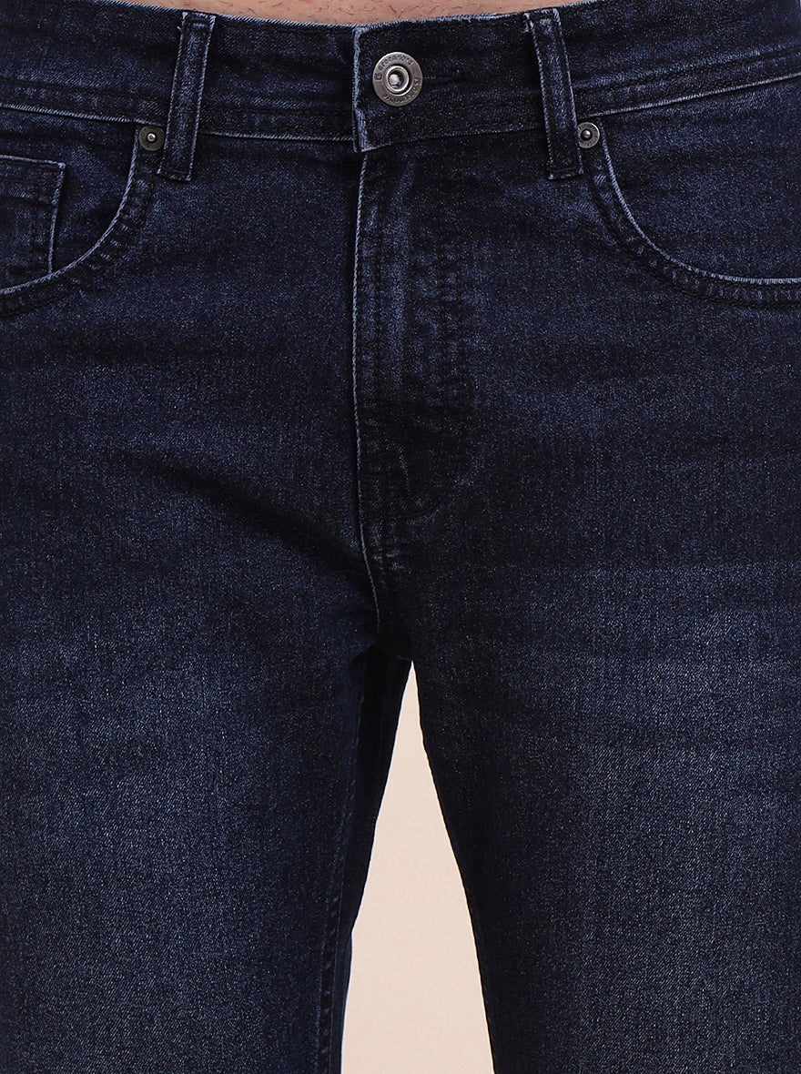 Indigo Blue Washed Urban Fit Jeans | Greenfibre
