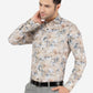 Golden Printed Slim Fit Party Wear Shirt | Greenfibre