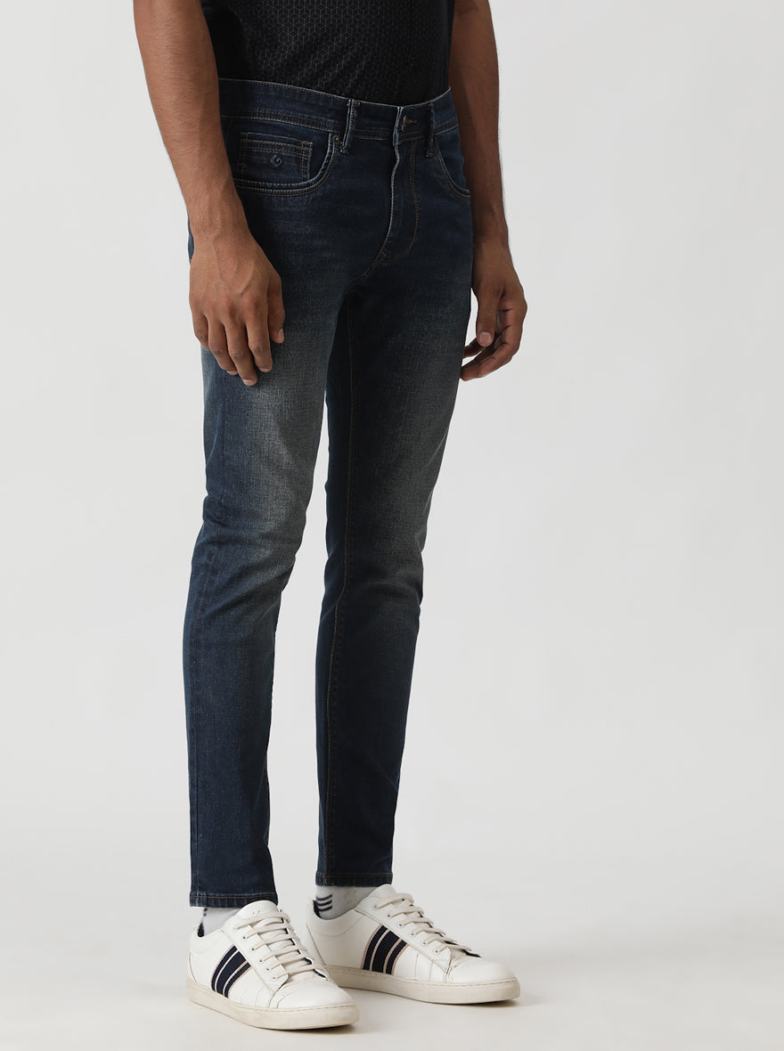 Indigo Blue Washed Urban Fit Jeans | Greenfibre