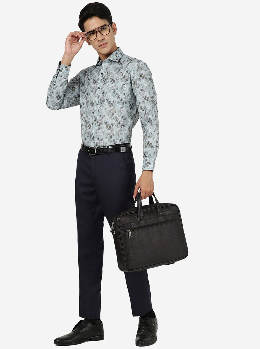 Green Printed Slim fit Party Wear Shirt | Greenfibre