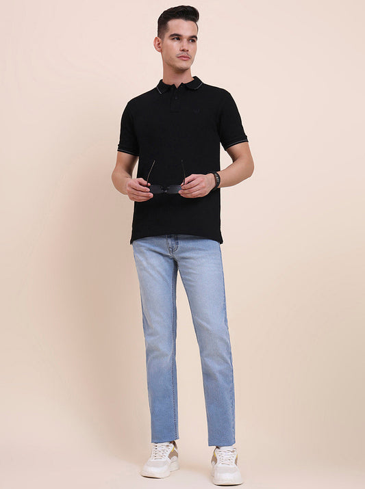 Light Blue Washed Narrow Fit Jeans | Greenfibre