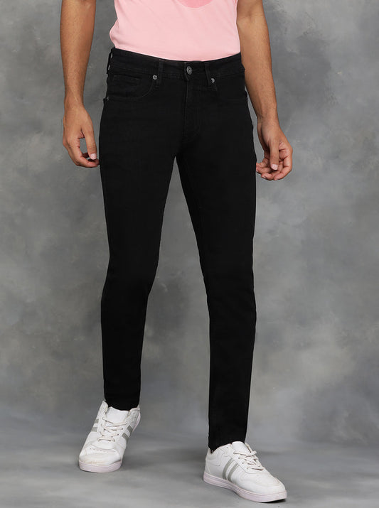 Black Solid Slim Fit Jeans | GreenFibre