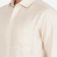 Beige Checked Slim fit Formal Shirt | Greenfibre