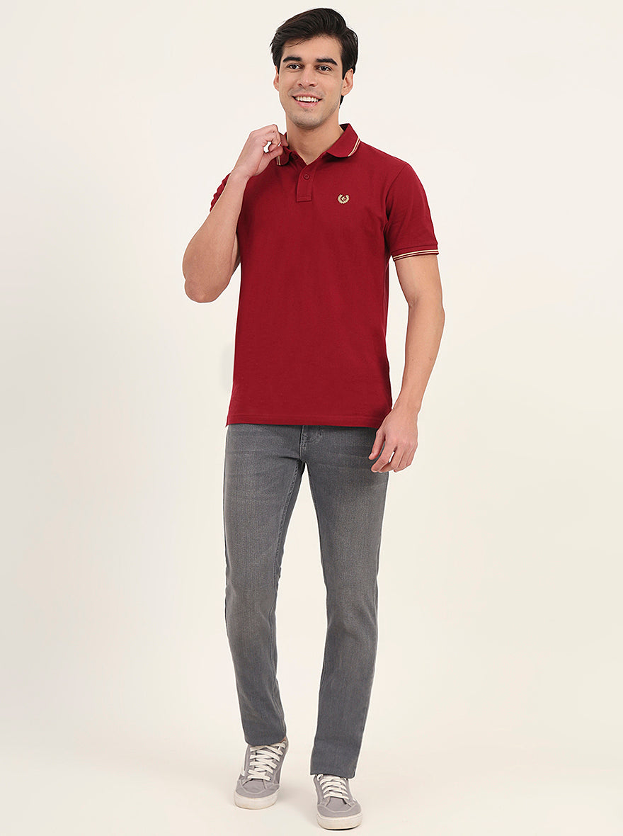 Mid Grey Washed Slim Fit Jeans | Greenfibre