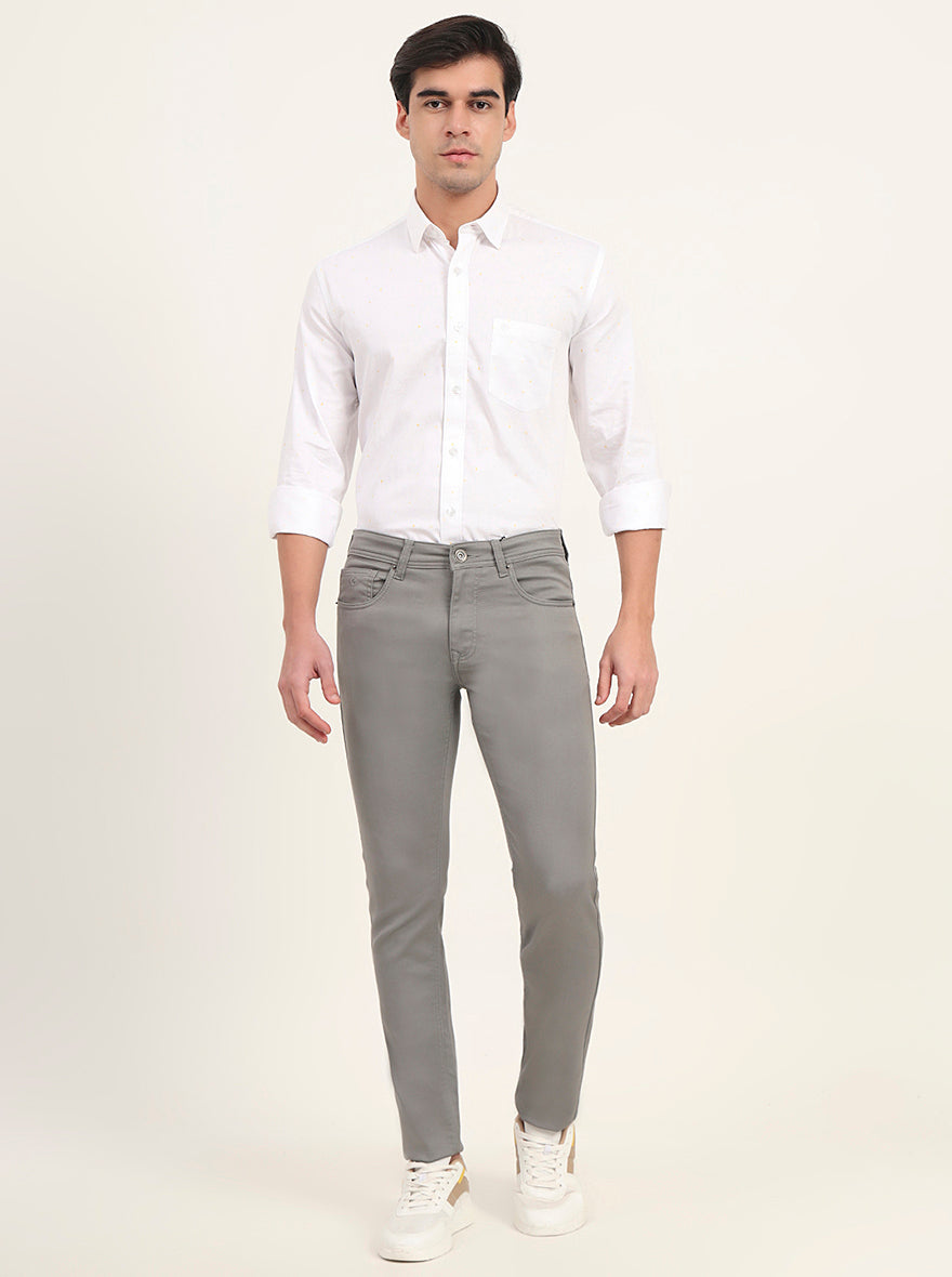 Grey Washed Slim Fit Jeans | Greenfibre