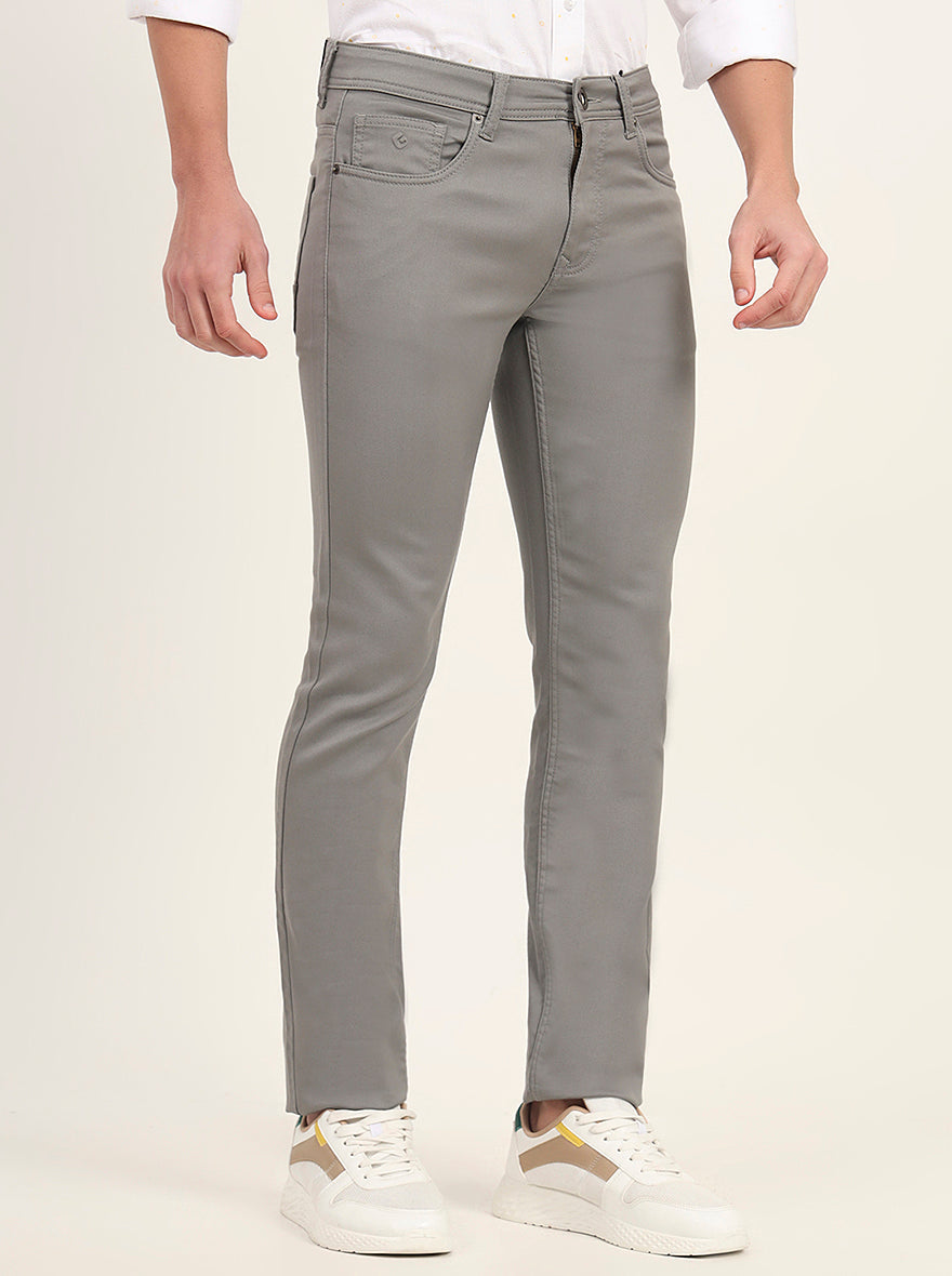 Grey Washed Slim Fit Jeans | Greenfibre