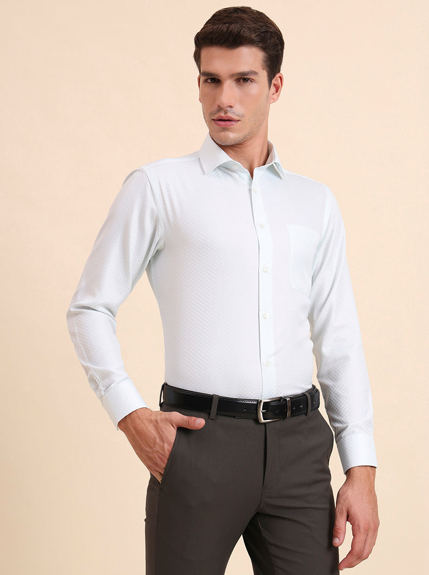 Pista Solid Slim Fit Formal Shirt | Greenfibre