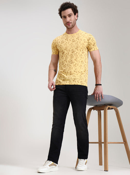 Charcoal Grey Washed Straight Fit Jeans | Greenfibre