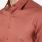 Baked Clay Solid Slim Fit Casual Shirt | Greenfibre