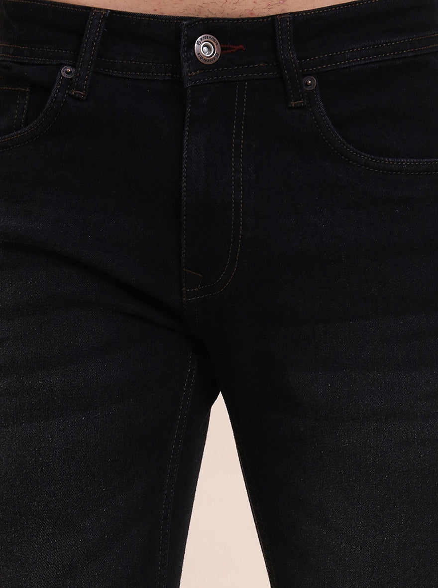 Charcoal Grey Washed Narrow Fit Jeans | Greenfibre