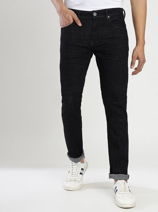 Black Washed Narrow Fit Jeans | Greenfibre