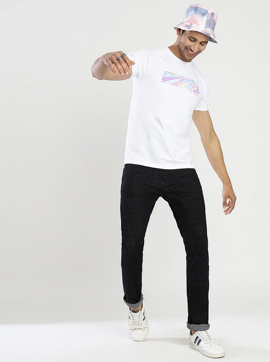 Black Washed Narrow Fit Jeans | Greenfibre