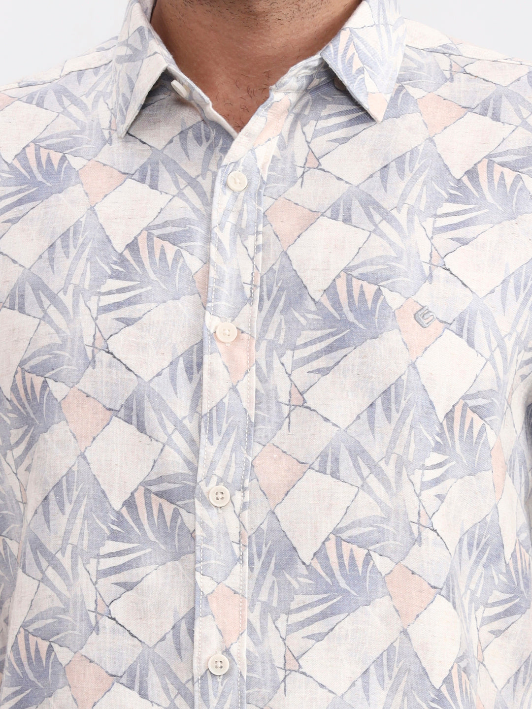 Voilet Printed Slim Fit Casual Shirt | Greenfibre