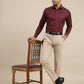 Red Checked Slim Fit Formal Shirt | Greenfibre