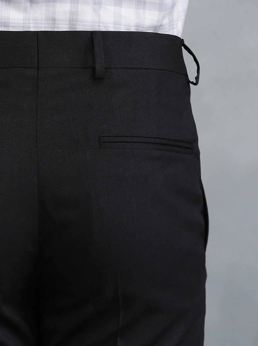Coffee Brown Solid Super Slim Fit Formal Trouser | Greenfibre