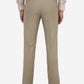 Beige Solid Super Slim Fit Formal Trouser | Greenfibre