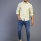 Yellow Solid Slim Fit Casual Shirt | Greenfibre