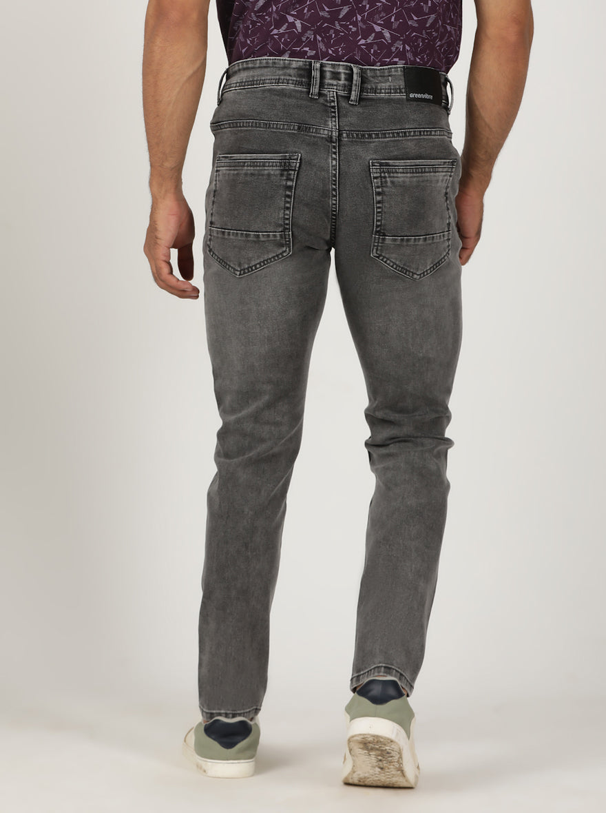 Light Grey Washed Urban Fit Jeans | Greenfibre