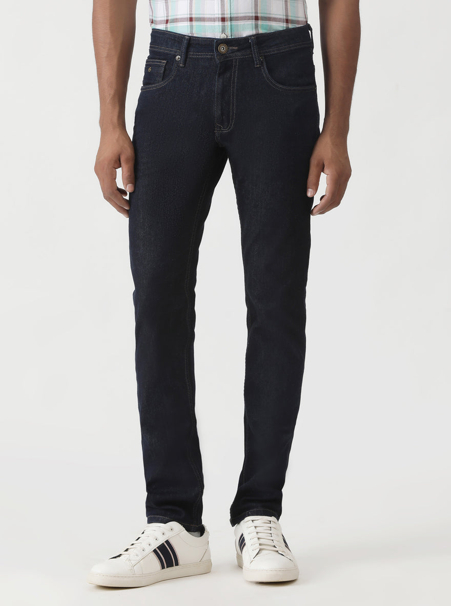 Raw Blue Washed Slim Fit Jeans | Greenfibre