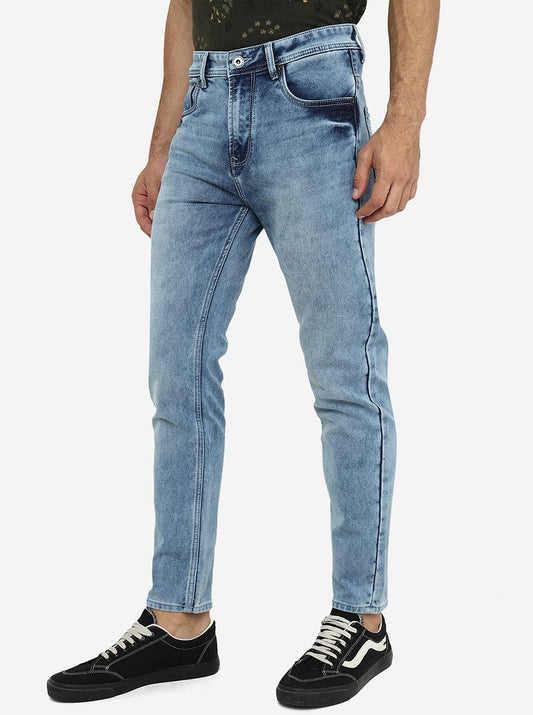 Cloud Blue Washed Urban Fit Jeans | Greenfibre