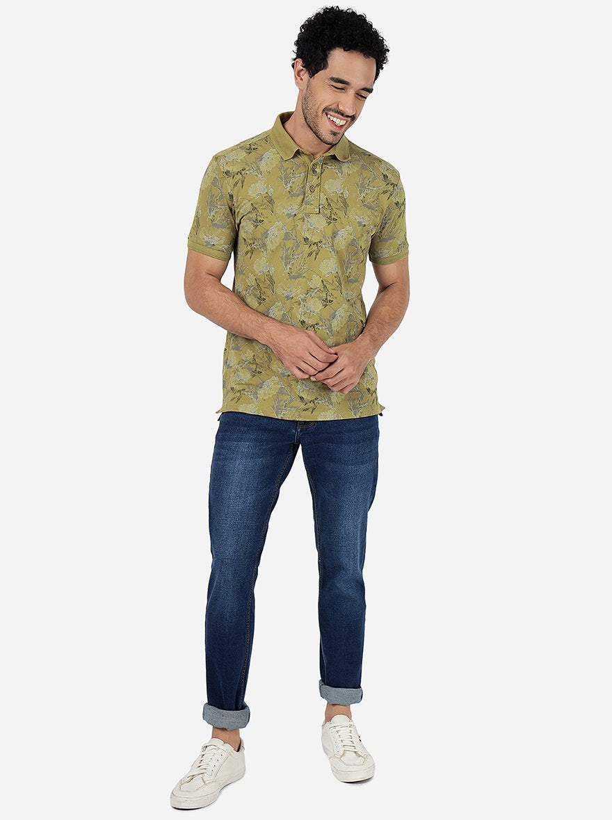 Denim Blue Washed Narrow Fit Jeans | Greenfibre