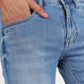 Blue Washed Narrow Fit Jeans | Greenfibre