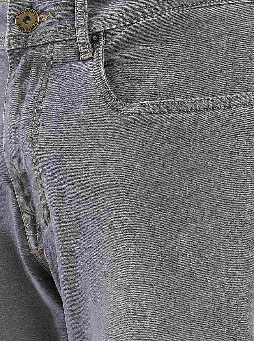 Grey Washed Straight Fit Jeans | Greenfibre