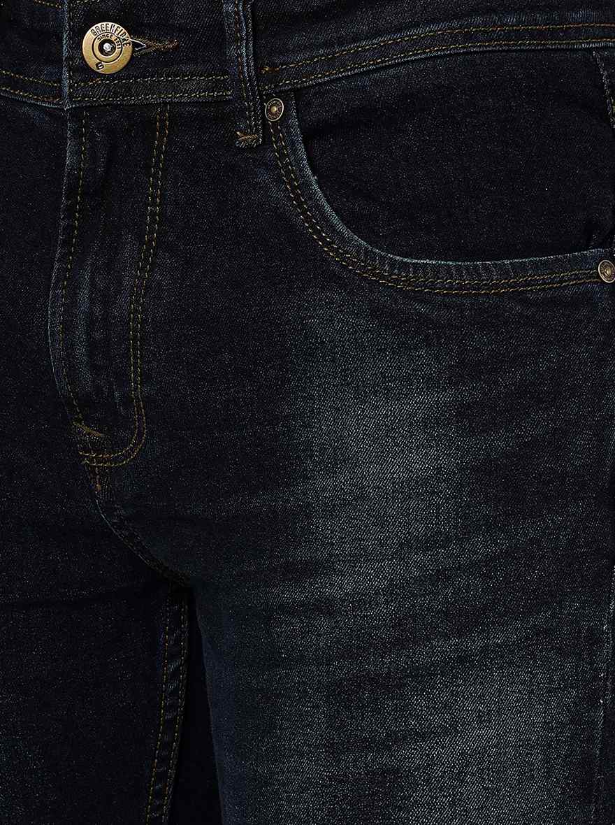 Tinted Blue Solid Urban Fit Jeans | Greenfibre