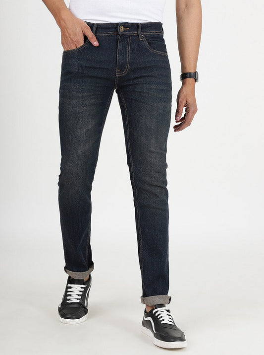 Dark Grey Washed Narrow Fit Jeans | Greenfibre