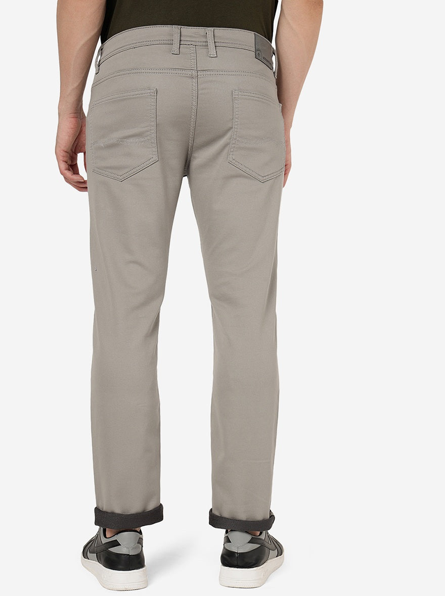 Seal Grey Solid Narrow Fit Jeans | Greenfibre