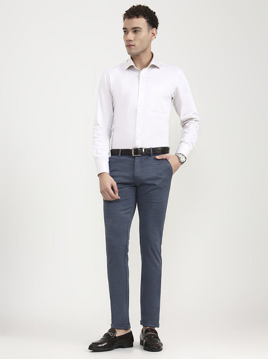 Grey Solid Slim Fit Club Wear Trouser | Greenfibre