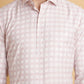 Pink Checked Slim Fit Formal Shirt | Greenfibre