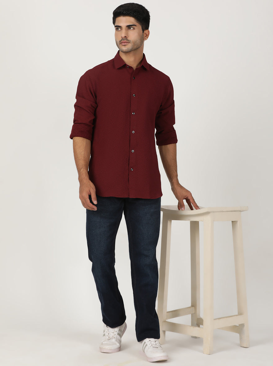 Ink Blue Washed Straight Fit Jeans | Greenfibre