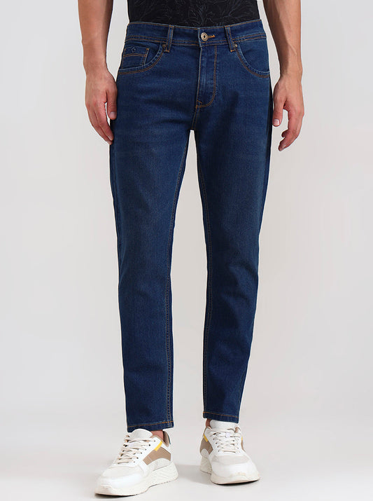 Denim Blue Washed Urban Fit Jeans | Greenfibre