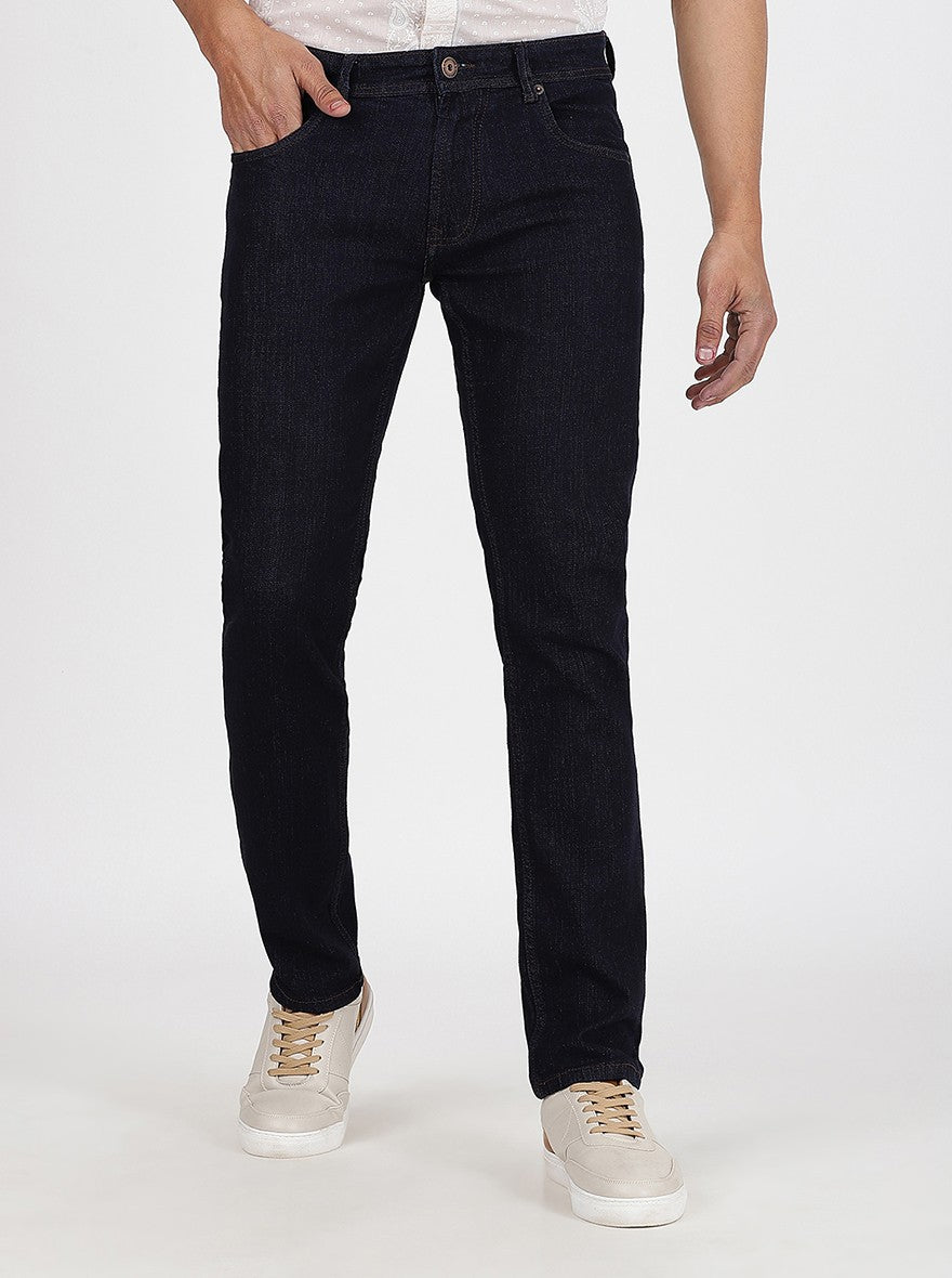 Blue Washed Narrow Fit Jeans | Greenfibre