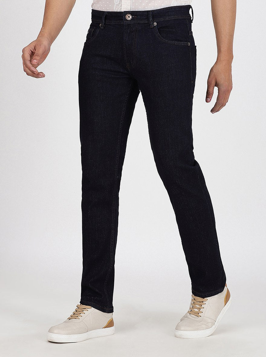 Blue Washed Narrow Fit Jeans | Greenfibre