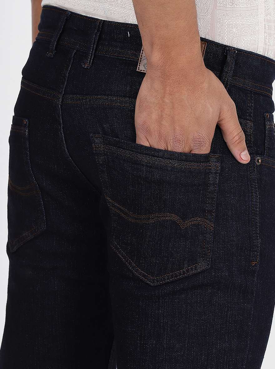 Blue Washed Narrow Fit Jeans | Greenfibre
