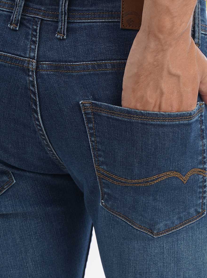 Blue Washed Urban Fit Jeans | Greenfibre