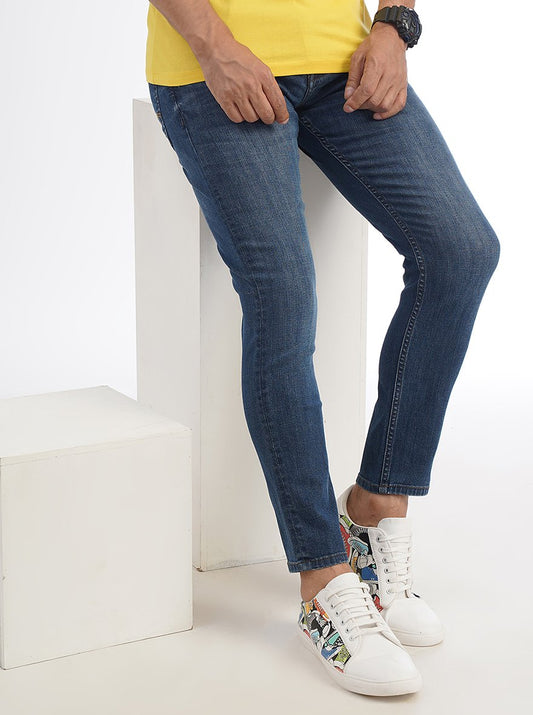 Blue Washed Urban Fit Jeans | Greenfibre
