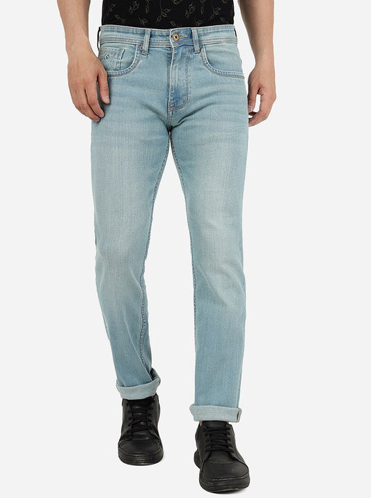 Brittany Blue Washed Straight Fit Jeans | Greenfibre