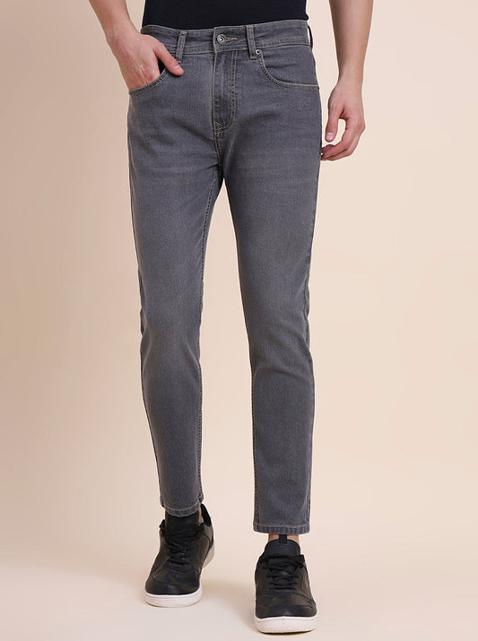 Mid Grey Washed Urban Fit Jeans | Greenfibre