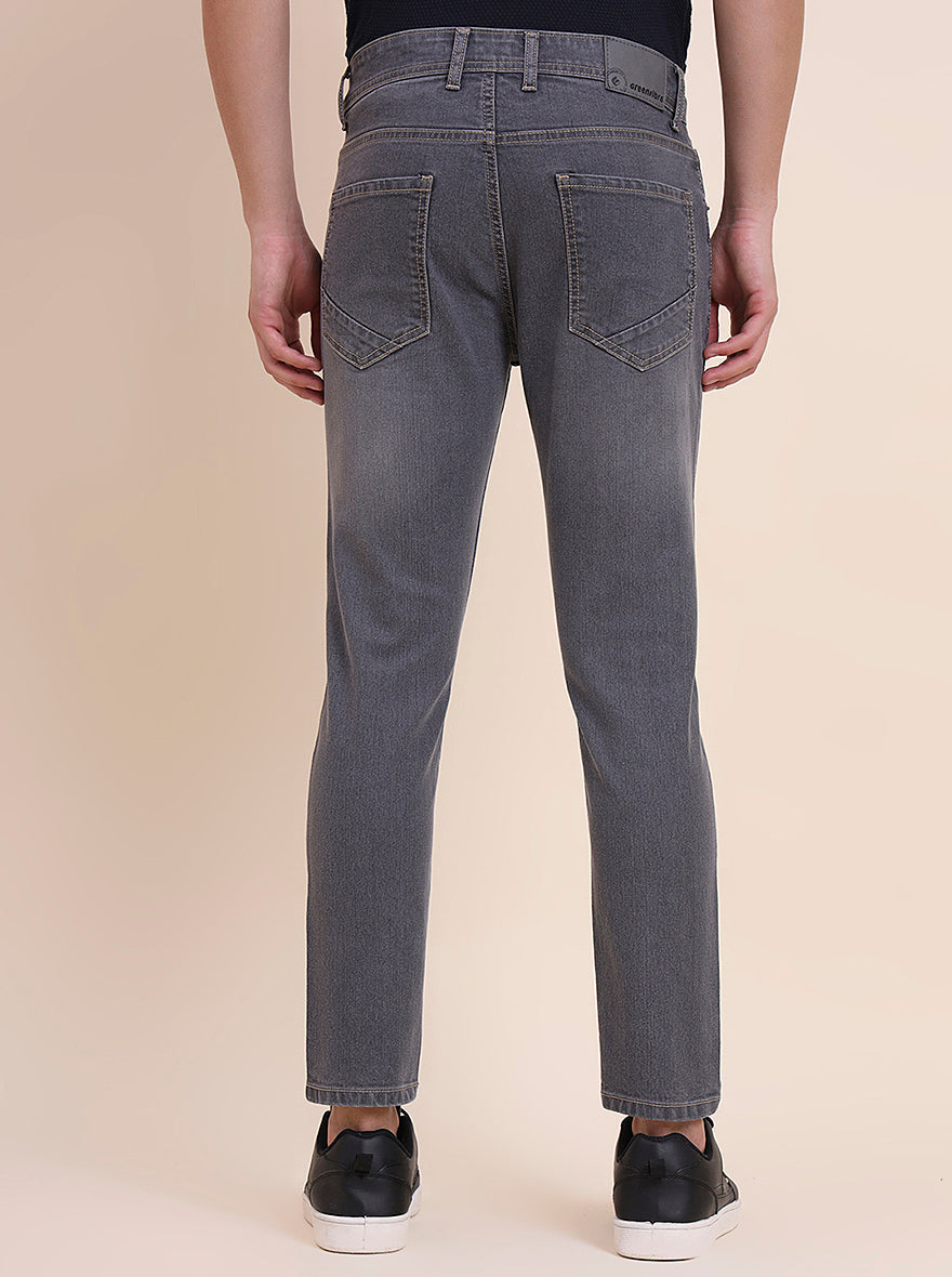 Mid Grey Washed Urban Fit Jeans | Greenfibre