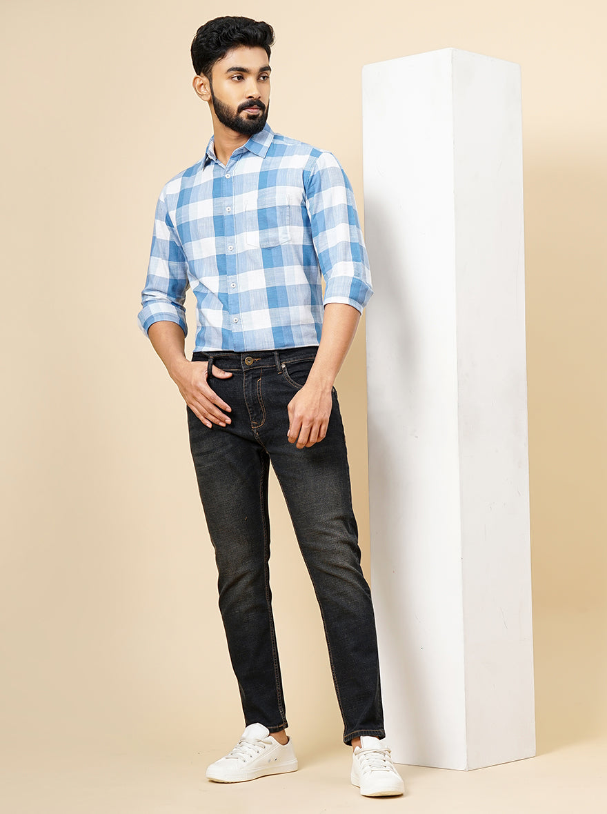 Tinted Blue Washed Urban Fit Jeans | Greenfibre