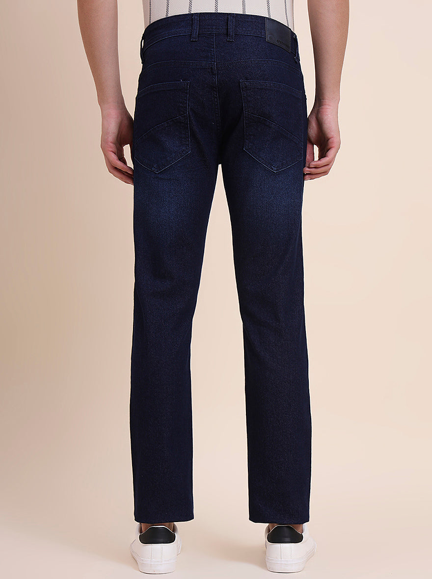 Denim Blue Washed Narrow Fit Jeans | Greenfibre