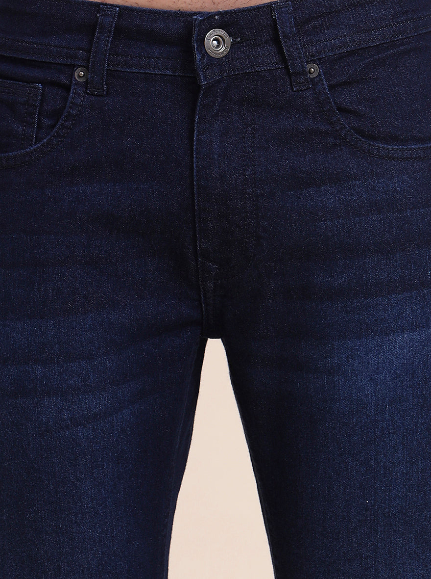 Denim Blue Washed Narrow Fit Jeans | Greenfibre